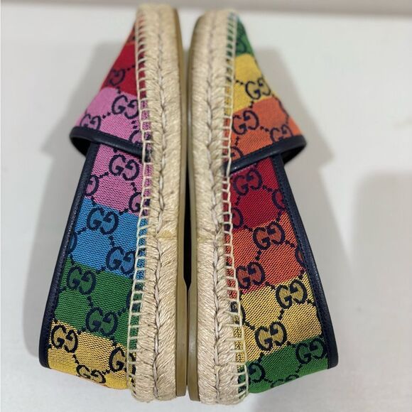 Gucci Multicolor Espadrilles Rainbow flats - Picture 5 of 11